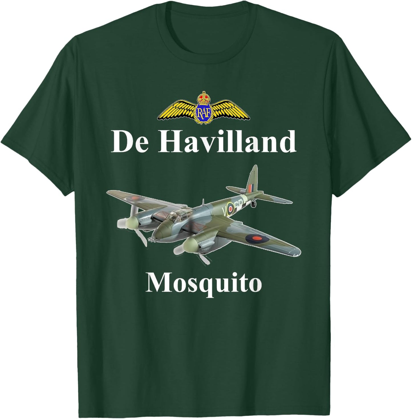 De Havilland Mosquito WWII Fighter Bomber Airplane T-Shirt - T-Shirt | Forest