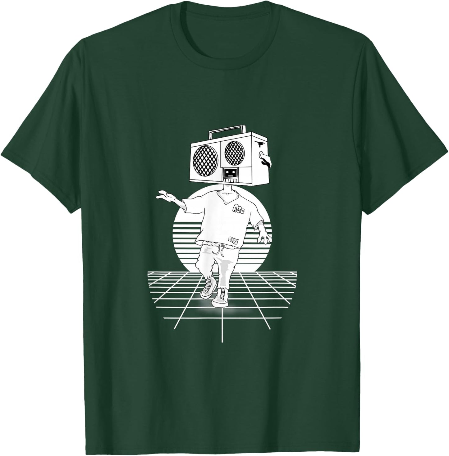 Vintage Radio Head Punk Retro inspired T-Shirt - T-Shirt | Forest