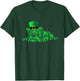 Irish English Bulldog Shamrocks Green Hat St Patricks Day Men Women Kids T-Shirt - T-Shirt | Forest