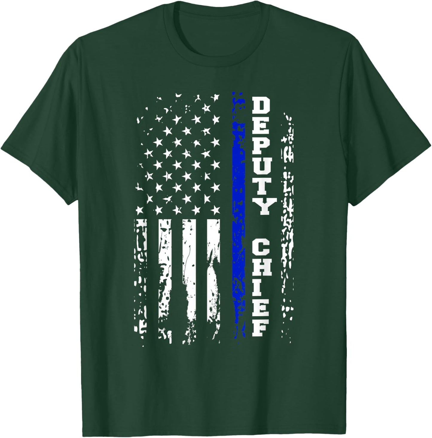 Police Deputy Chief Shirt Police Rank Deputy Chief Gift T-Shirt - T-Shirt | Forest