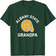 Albany State University Golden Rams Arched Grandpa T-Shirt - T-Shirt | Forest