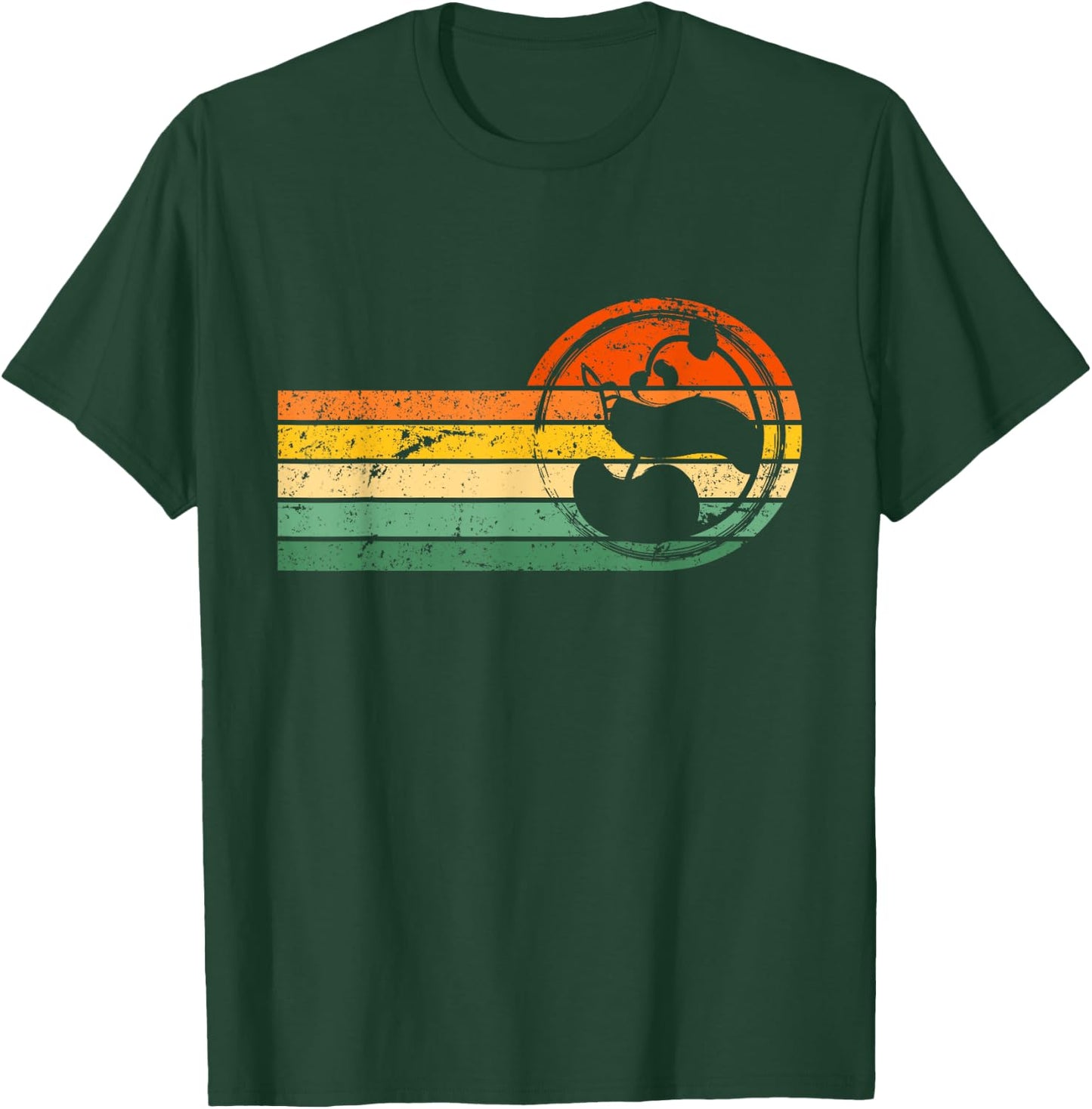 Panda Bear Silhouette Retro Vintage 60s 70s Gift T-Shirt - T-Shirt | Forest