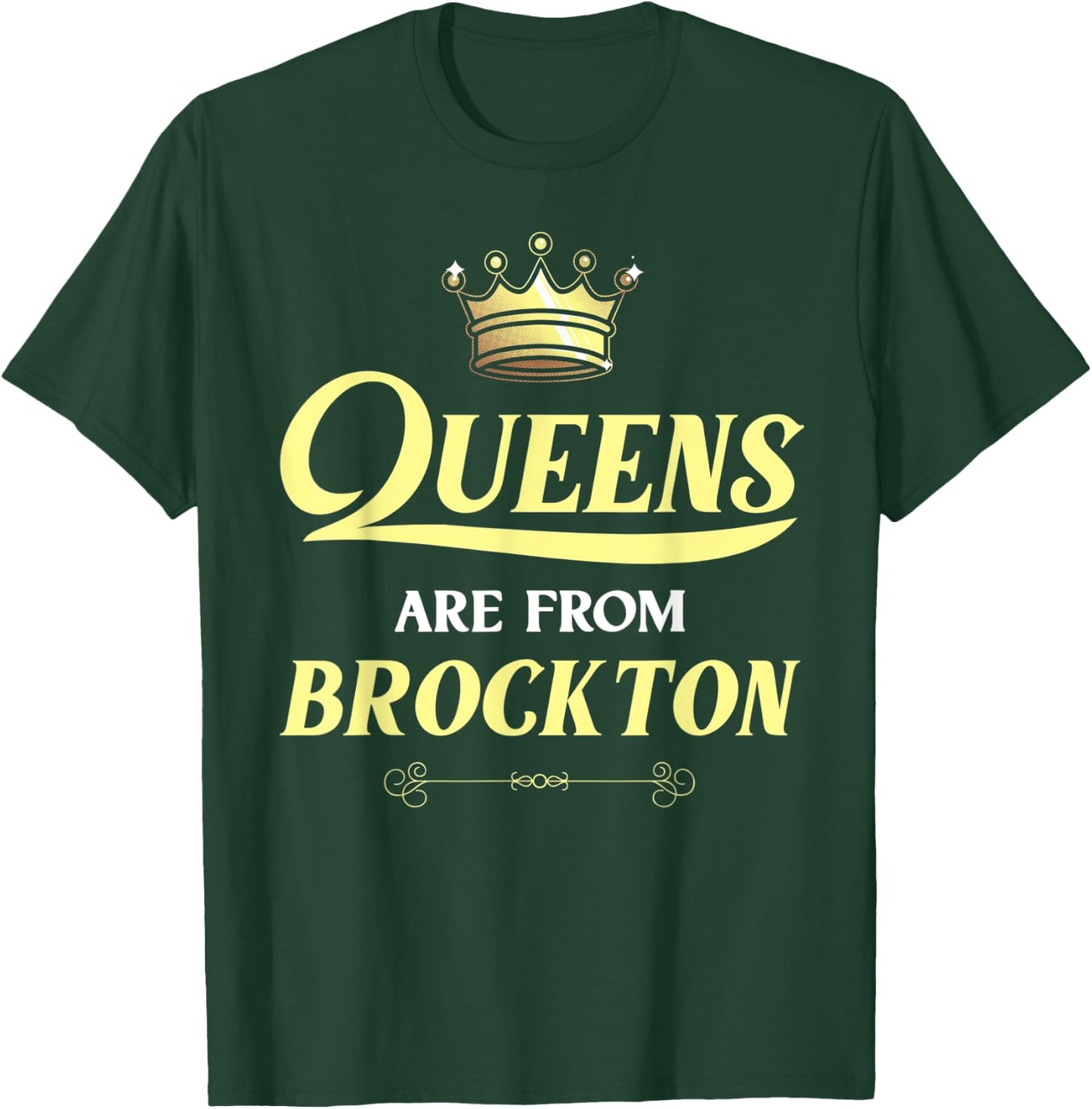 BROCKTON Gift Funny Home Roots Grown Born City USA Heritage T-Shirt - T-Shirt | Forest