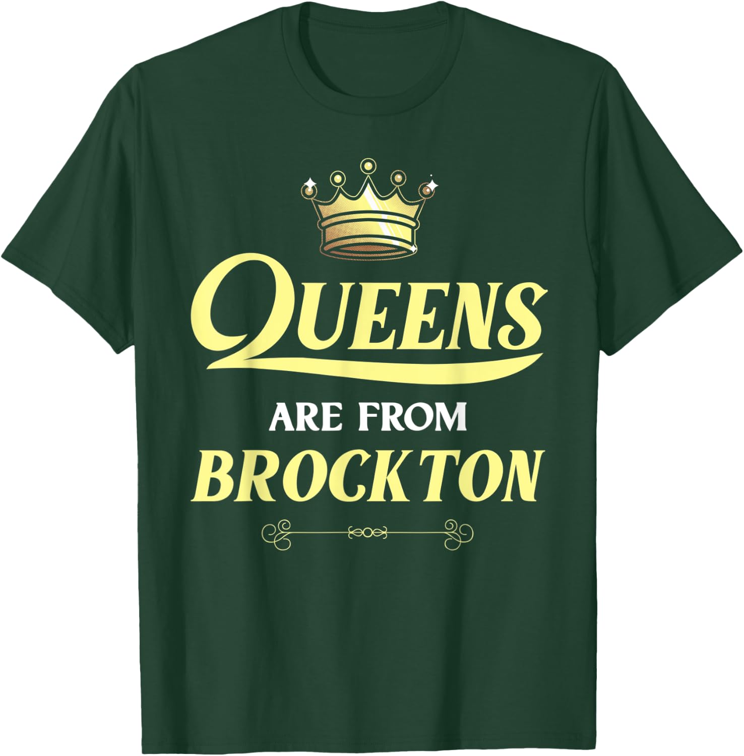 BROCKTON Gift Funny Home Roots Grown Born City USA Heritage T-Shirt - T-Shirt | Forest