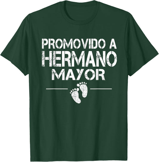 Promovido A Hermano Mayor Baby Shower Older Brother T-Shirt - T-Shirt | Forest