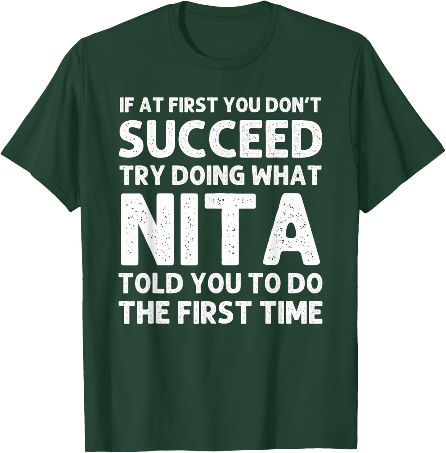 NITA Name Personalized Birthday Funny Christmas Joke T-Shirt - T-Shirt | Forest