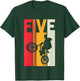 Kids 5 Year Old BMX Birthday Gift Party Boys Dirt Biking 5th T-Shirt - T-Shirt | Forest