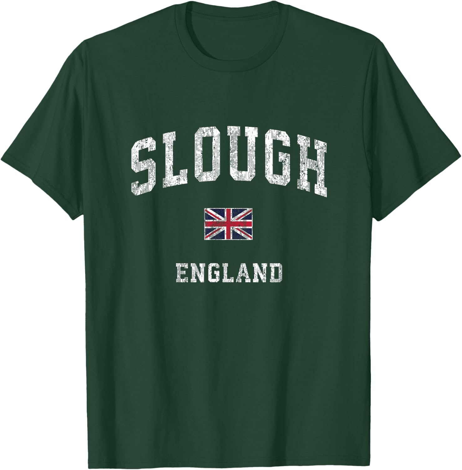 Slough England Vintage Athletic Sports Design T-Shirt - T-Shirt | Forest