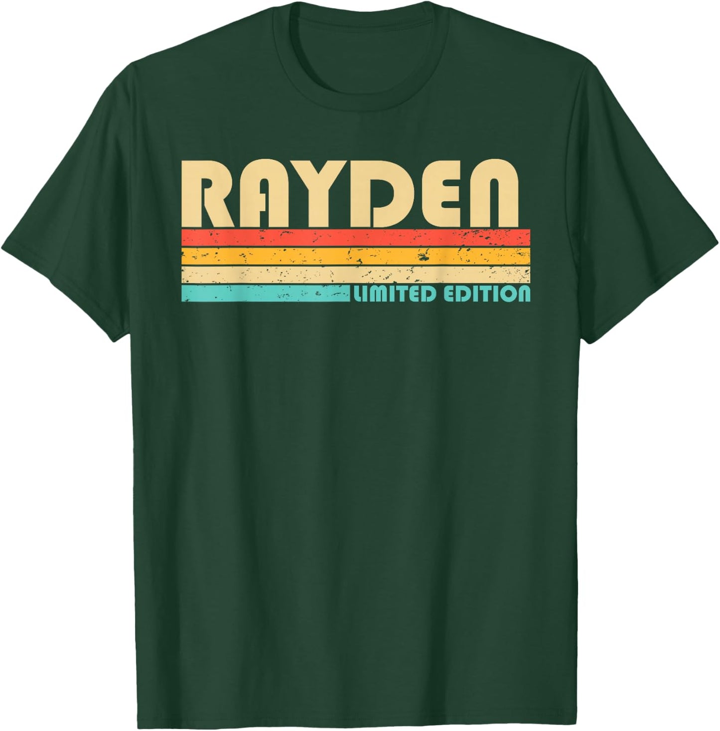 RAYDEN Name Personalized Funny Retro Vintage Birthday T-Shirt - T-Shirt | Forest
