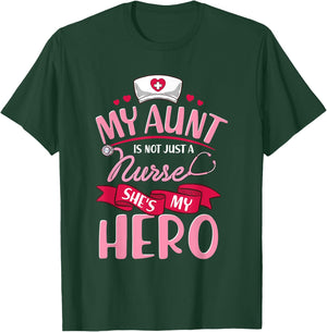 Nurse Family Matching Shirts My Aunt is Hero T-Shirt - T-Shirt | Forest