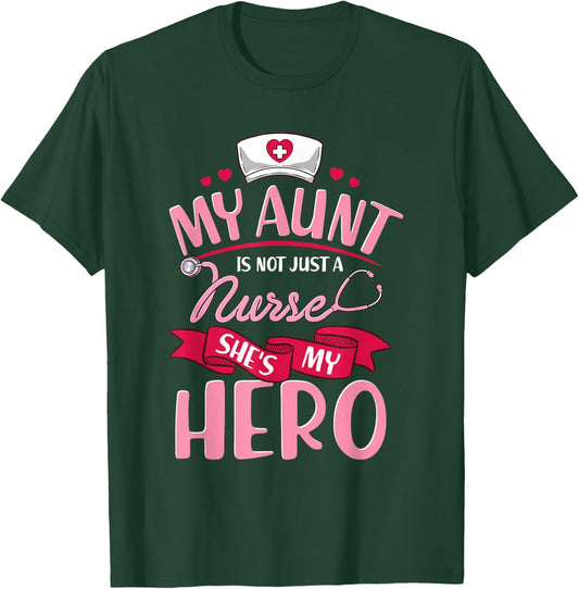 Nurse Family Matching Shirts My Aunt is Hero T-Shirt - T-Shirt | Forest