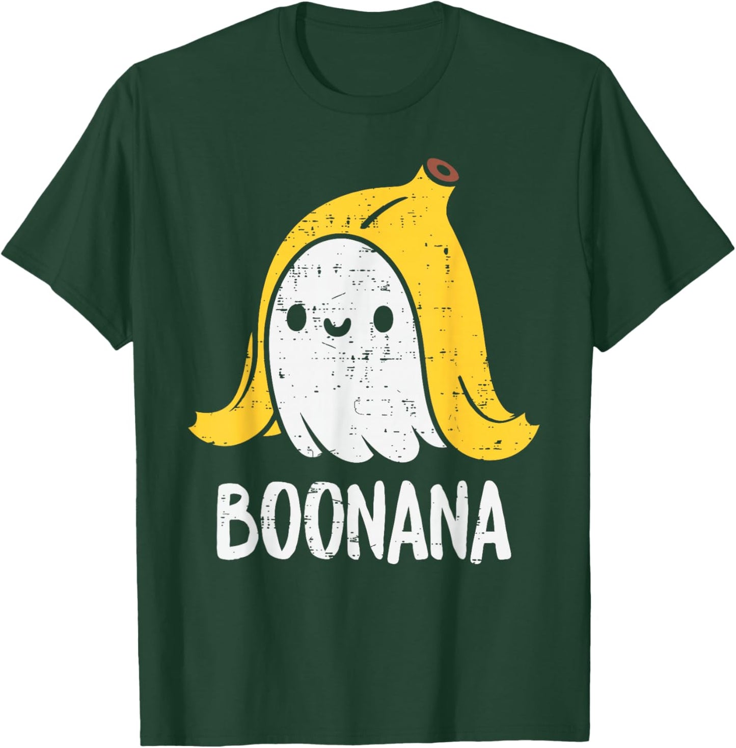 Cute Ghost Banana Halloween Costume Funny Kids Women Boonana T-Shirt - T-Shirt | Forest