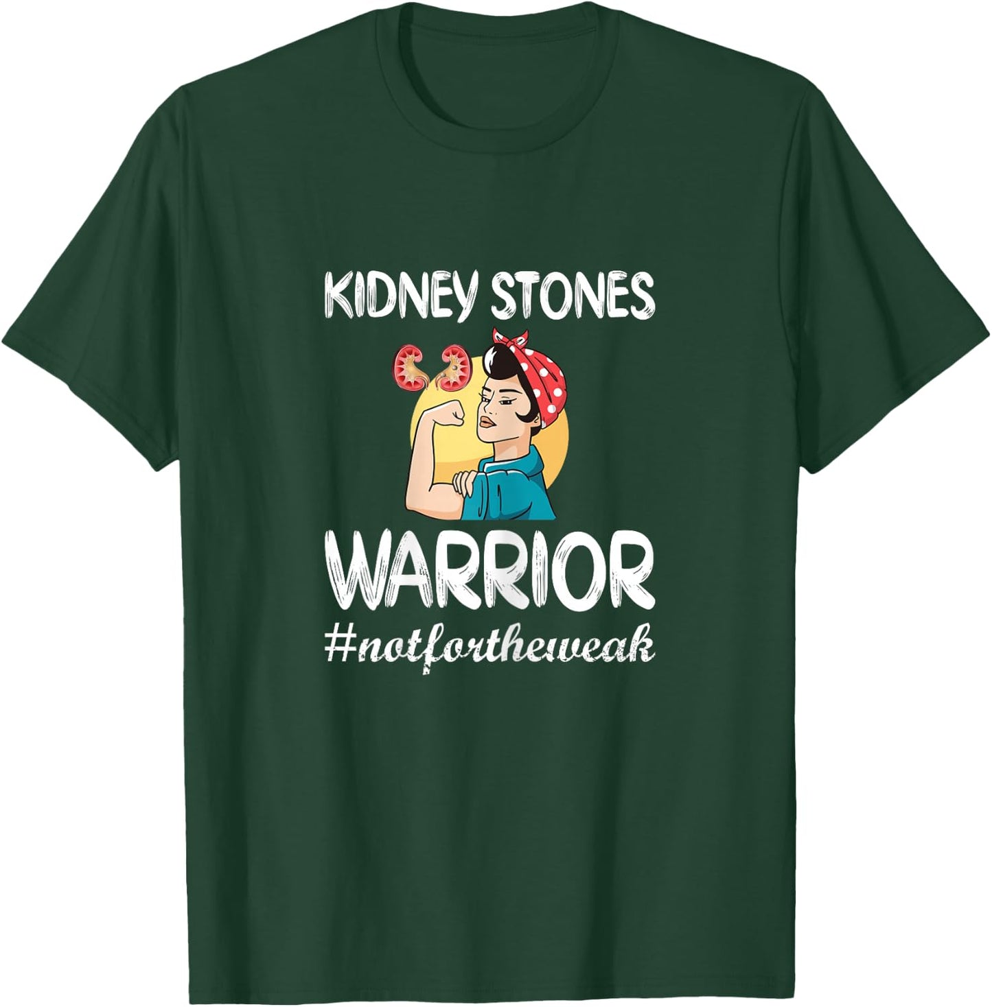 Kidney Stones Warrior Kidney Stone Surgery Kidney Awareness T-Shirt - T-Shirt | Forest
