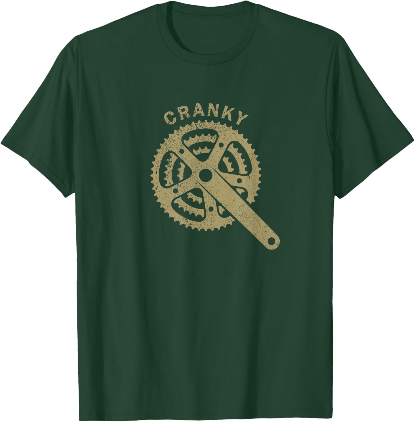 Cranky Vintage Bicycle Cranky Gift Cycling Lovers Cranky T-Shirt - T-Shirt | Forest