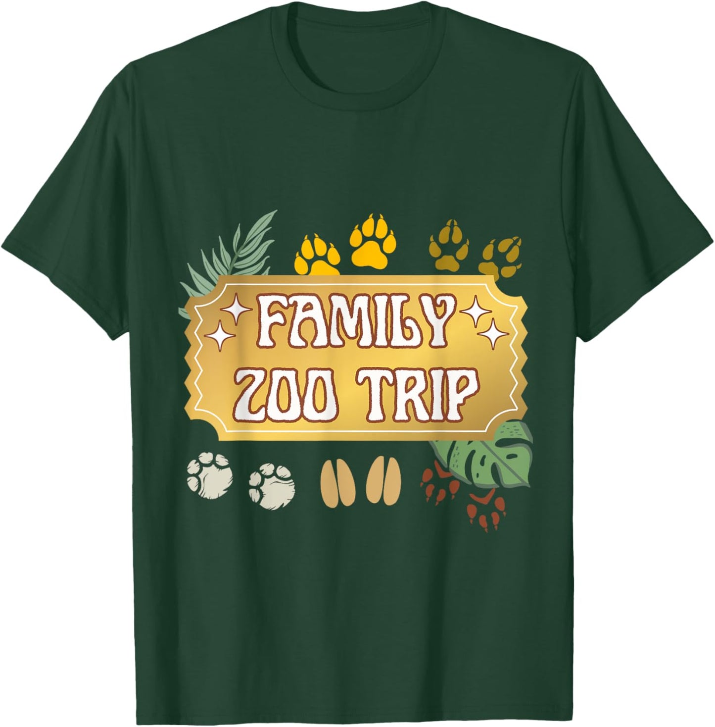 Family Zoo Trip Zoo Day Going On Safari Meeting Zookeepers T-Shirt - T-Shirt | Forest
