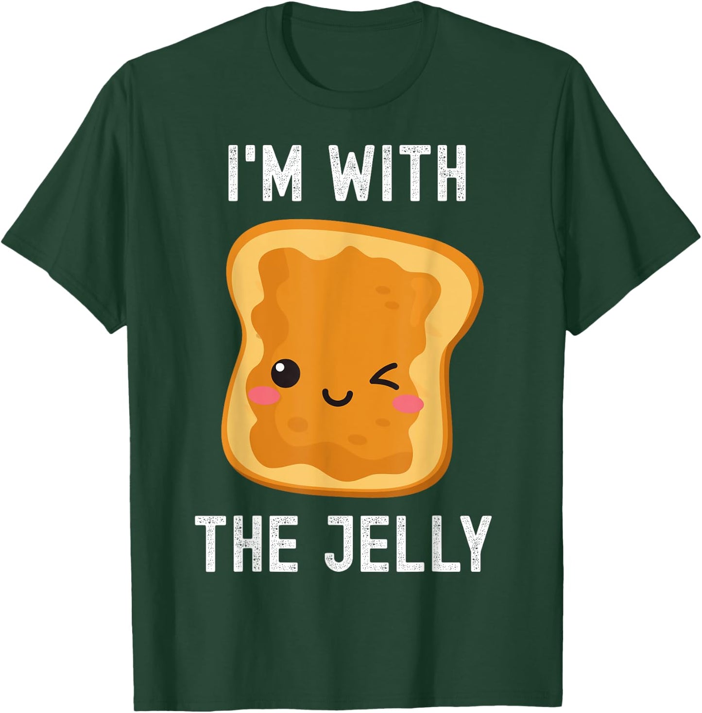 Funny Peanut Butter & Jelly Matching His & Hers Couples T-Shirt - T-Shirt | Forest