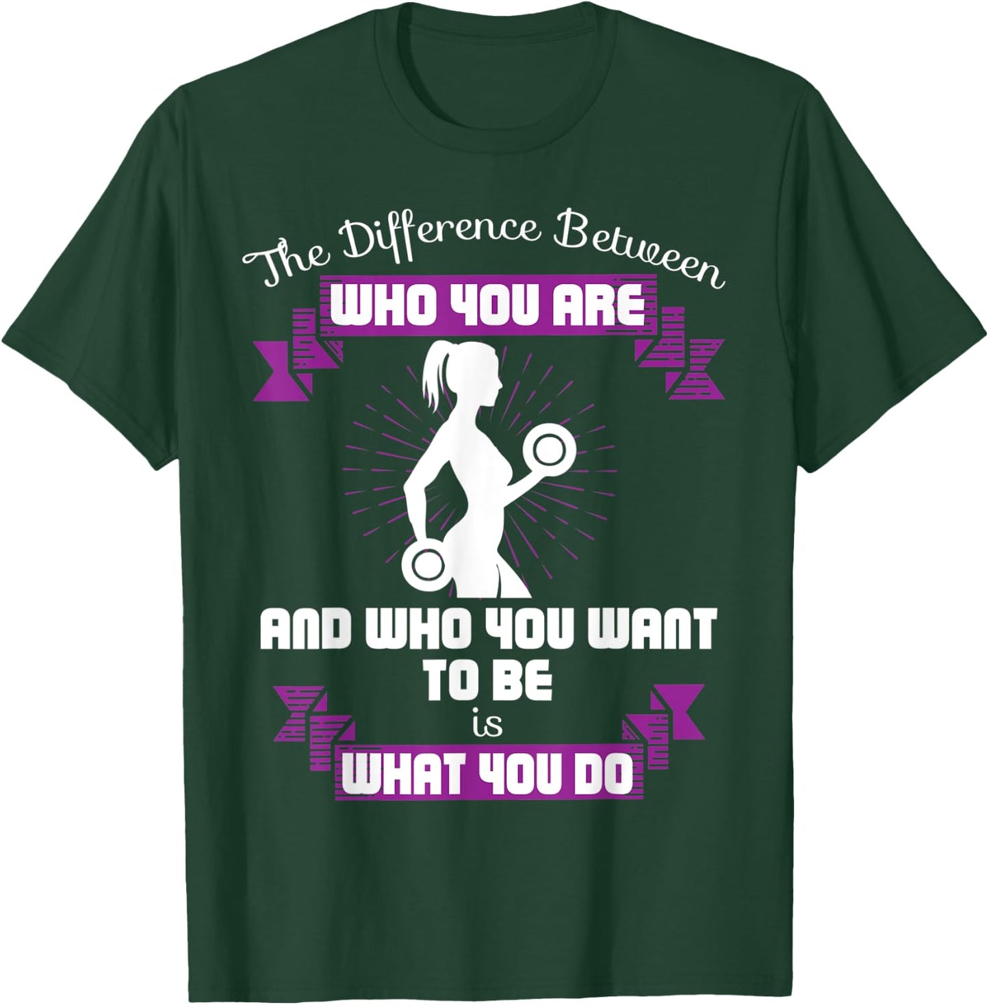 Women Workout Quote Gym Saying Cool Fitness Lover Gift T-Shirt - T-Shirt | Forest