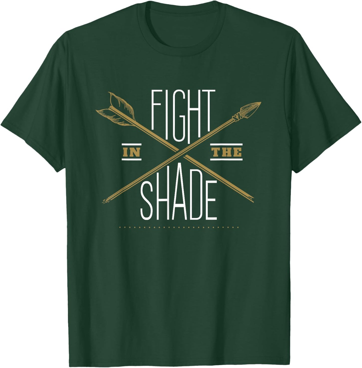 King Leonidas Fight in the Shade Quote T-Shirt - T-Shirt | Forest