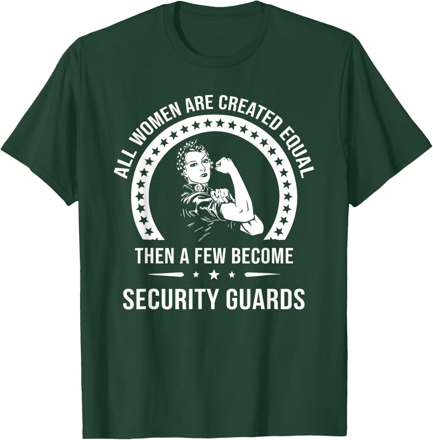 Women's Safety Personnel Shirt | Security Guard T-Shirt - T-Shirt | Forest