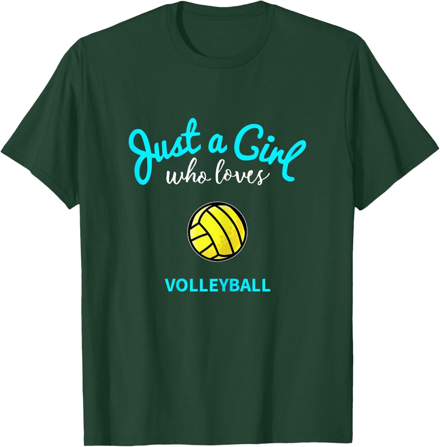 Volleyball Jersey for Girls | Kids Volleyball T-Shirt - T-Shirt | Forest