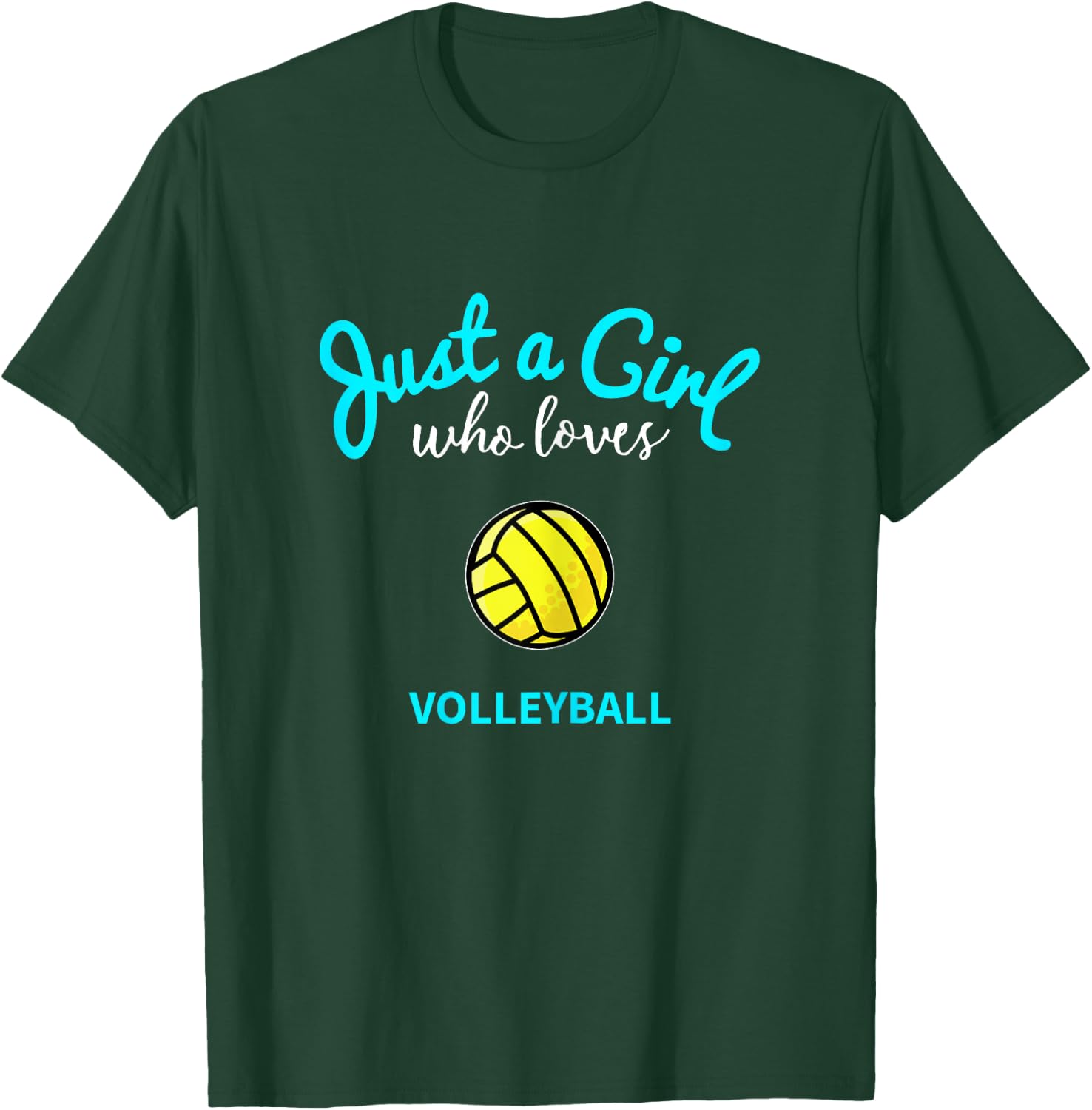 Volleyball Jersey for Girls | Kids Volleyball T-Shirt - T-Shirt | Forest