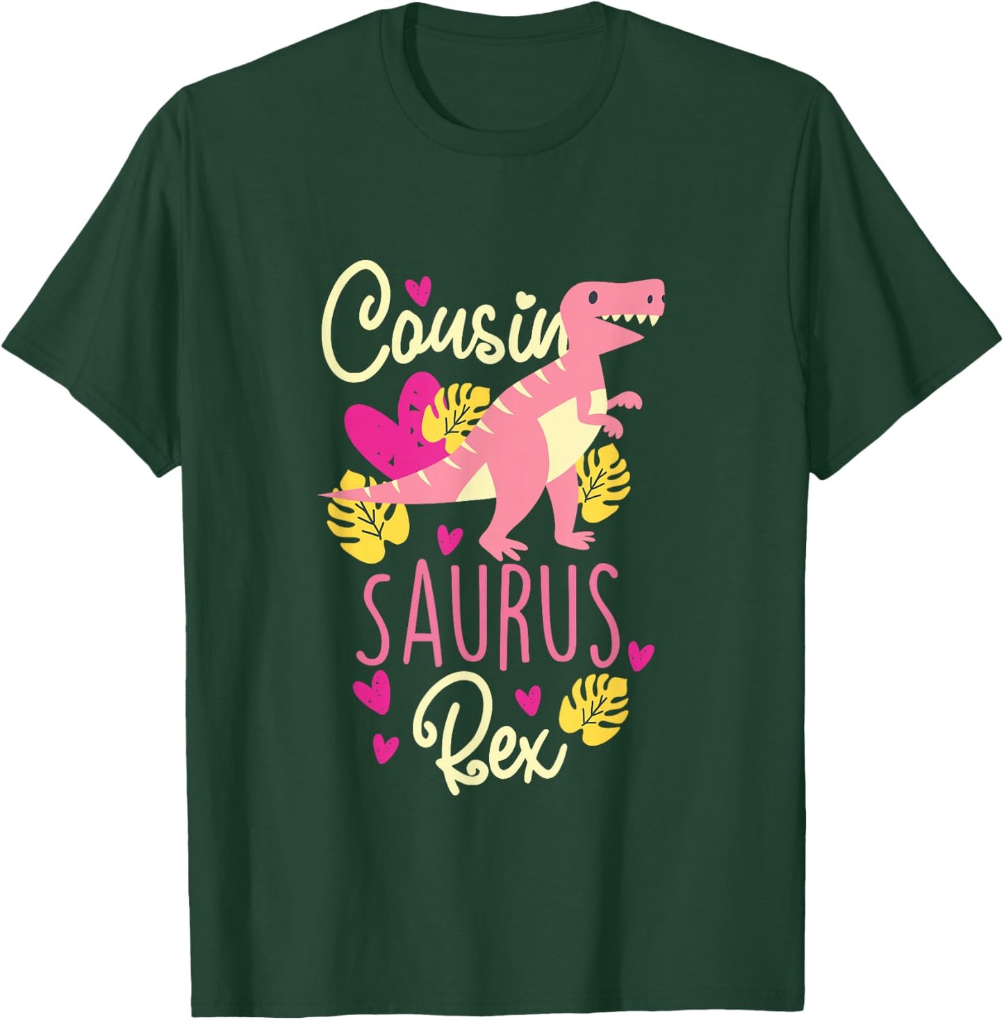 Cousin Saurus Rex Dinosaur Kids T-Shirt - T-Shirt | Forest