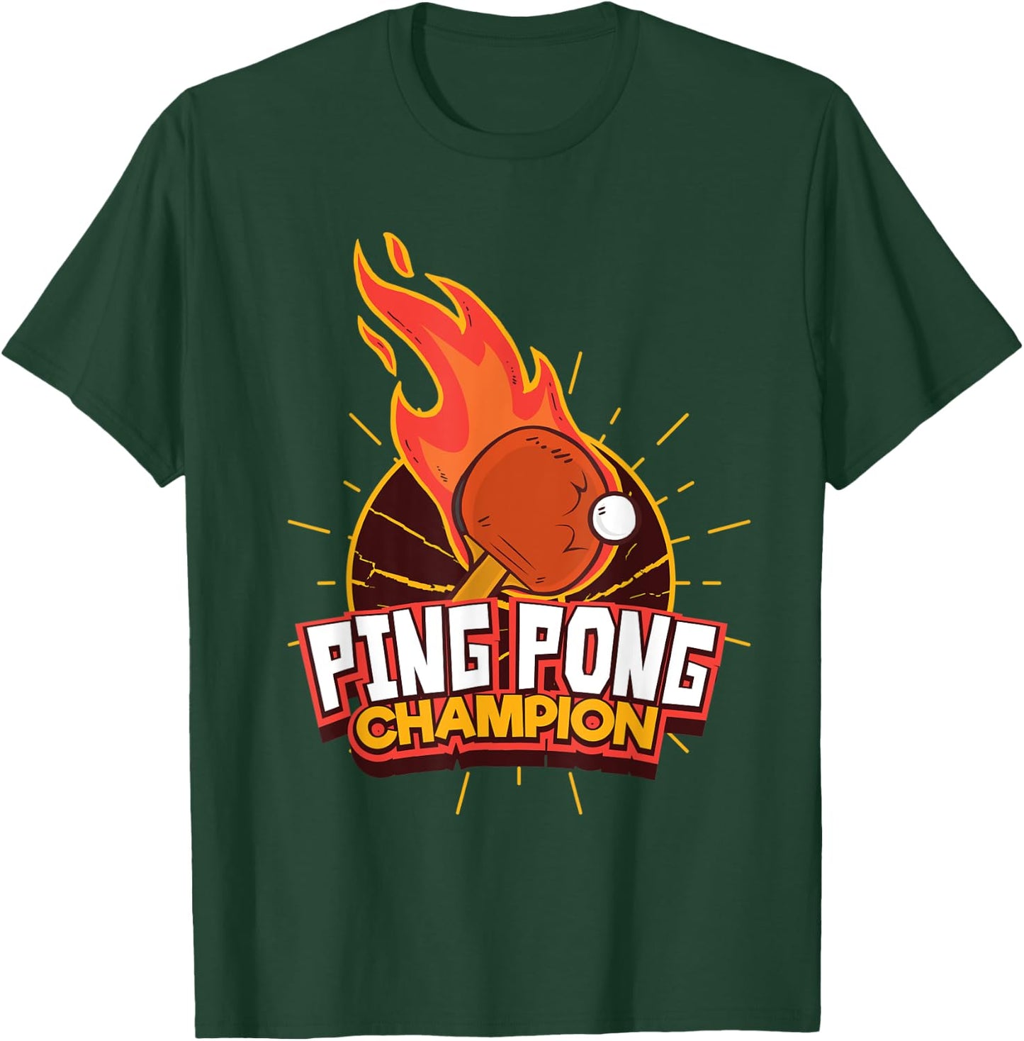 Ping Pong Champion Table Tennis T-Shirt - T-Shirt | Forest