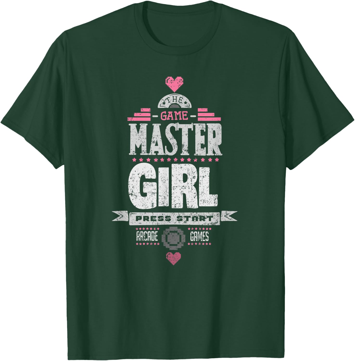 Master Gamer Girl Retro Arcade Games Player Women T-Shirt - T-Shirt | Forest