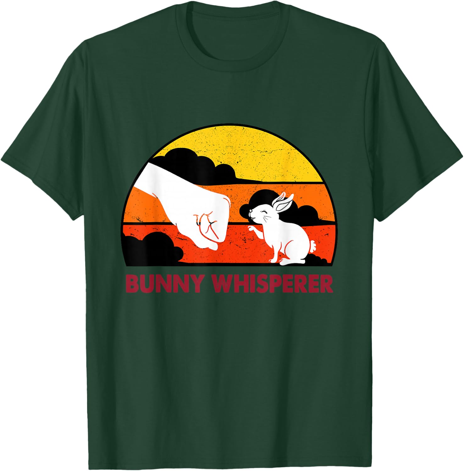 Hasenflüsterer Rabbit Dad Father Rabbit Whisperer T-Shirt - T-Shirt | Forest
