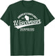 Wisconsin The Badger State EST 1848 State Map Gift T-Shirt - T-Shirt | Forest