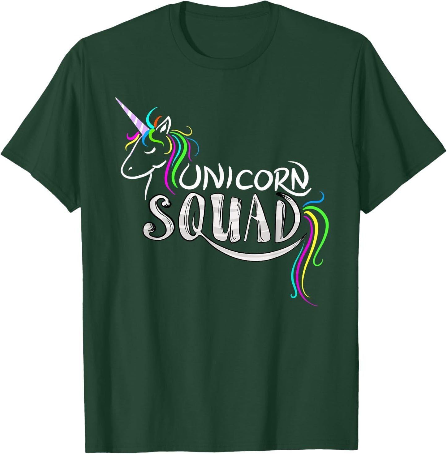 Cool Unicorn Squad | Funny Magical Equestrian Team Fan Gift T-Shirt - T-Shirt | Forest