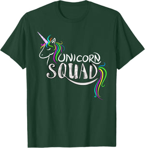 Cool Unicorn Squad | Funny Magical Equestrian Team Fan Gift T-Shirt - T-Shirt | Forest