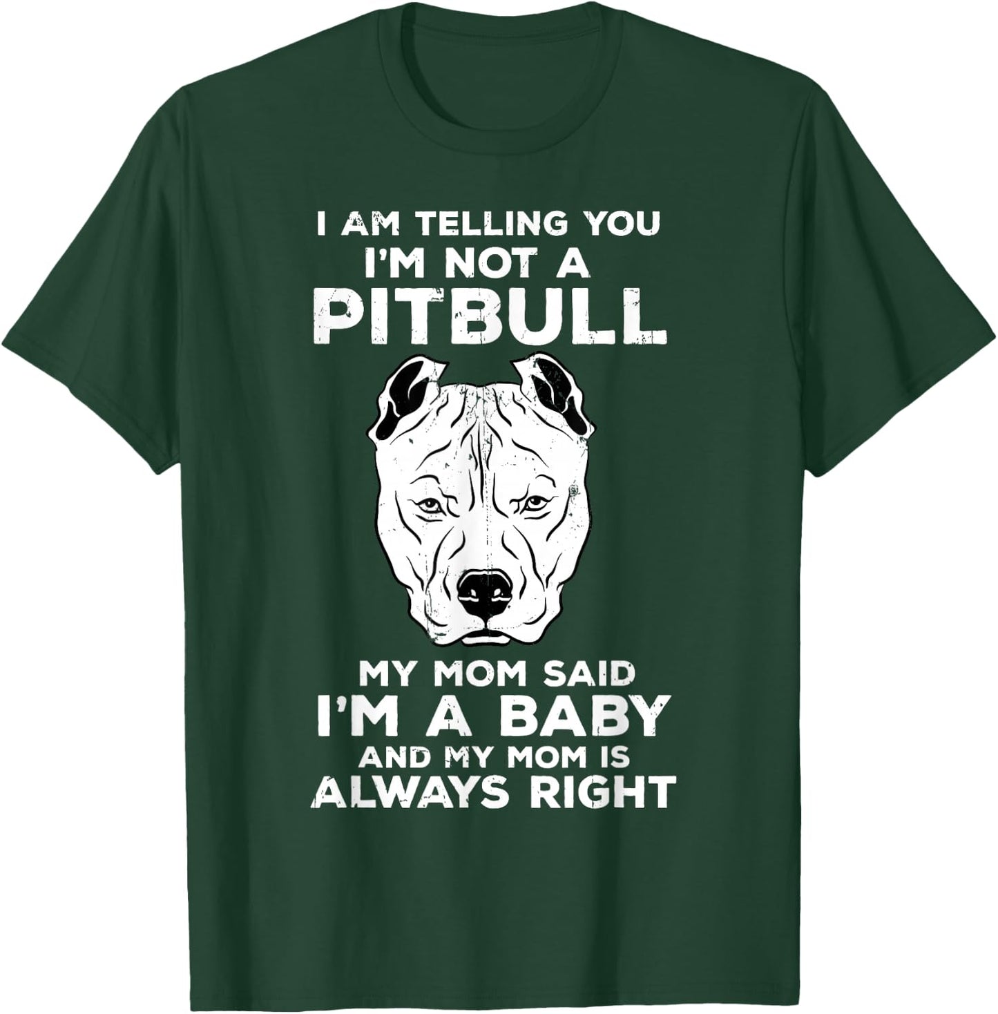 Pitbull Mom Pit Bull Terrier Dog Lover Owner Mommy Pibble T-Shirt - T-Shirt | Forest