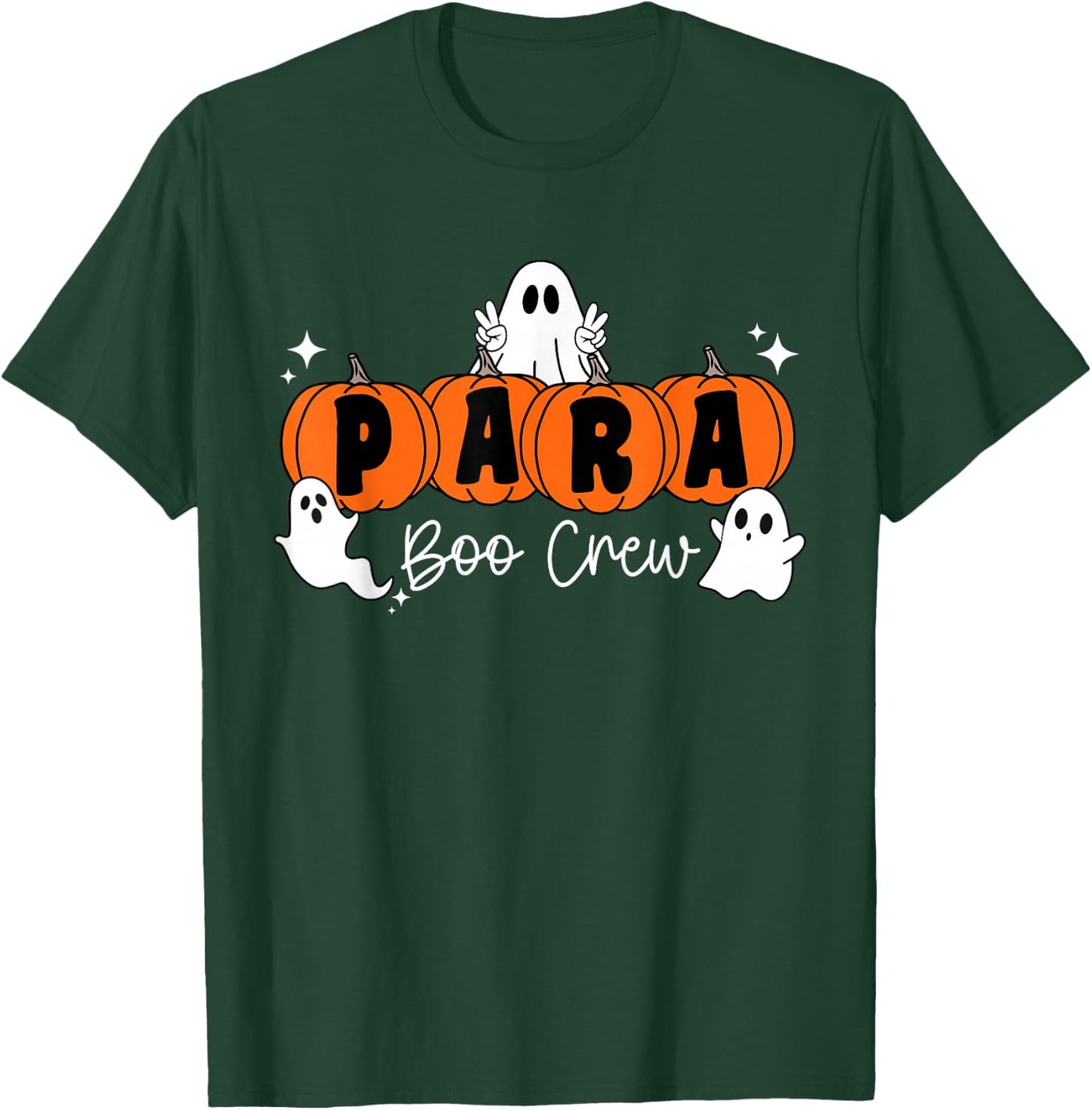 Team Paraprofessional Boo Crew Ghost Parapro Halloween T-Shirt - T-Shirt | Forest