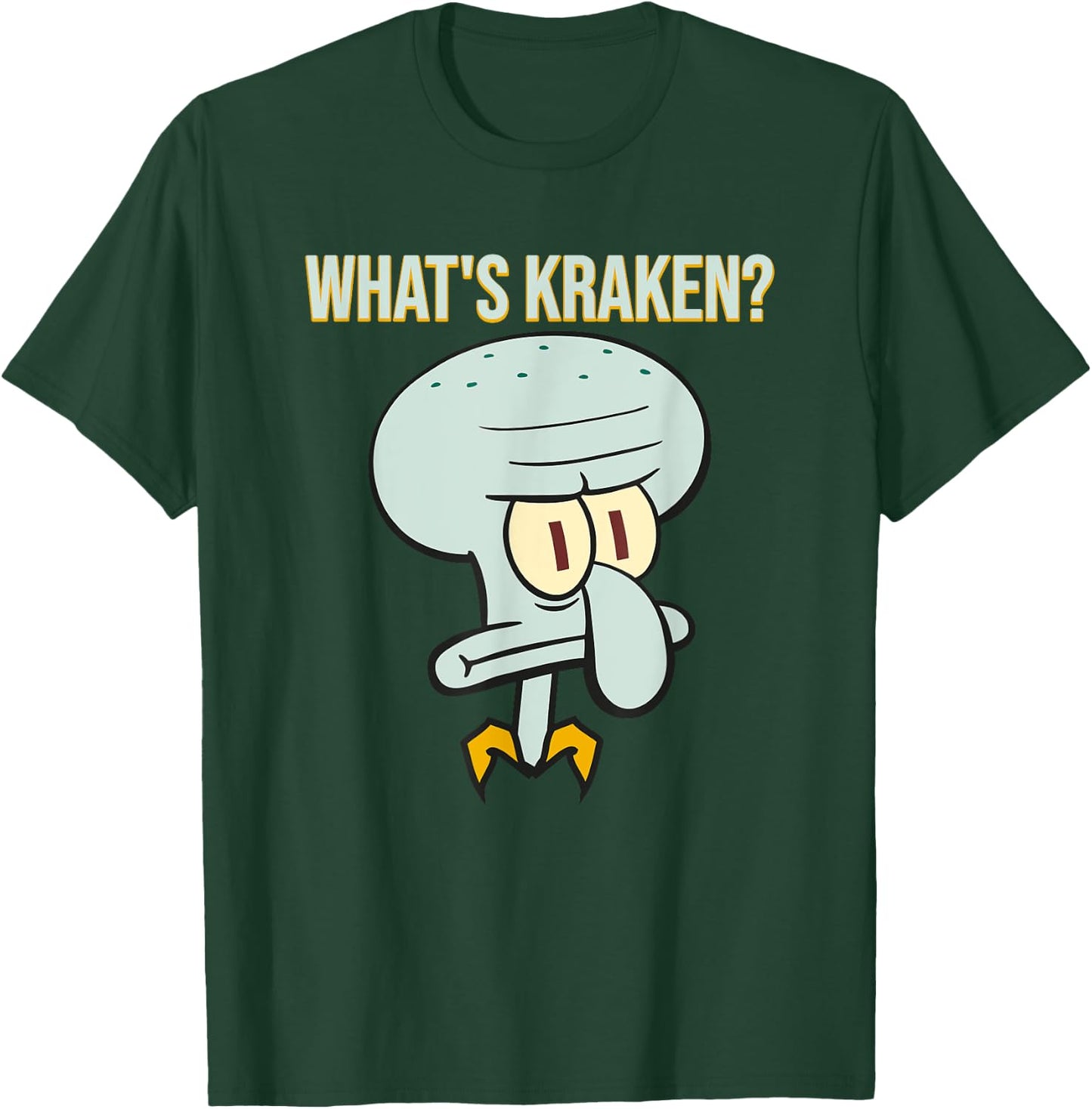 Mademark x SpongeBob SquarePants - Squidward - What's Kraken? T-Shirt - T-Shirt | Forest