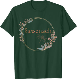 Sassenach Dragonfly Bohemian Wreath T-Shirt - T-Shirt | Forest