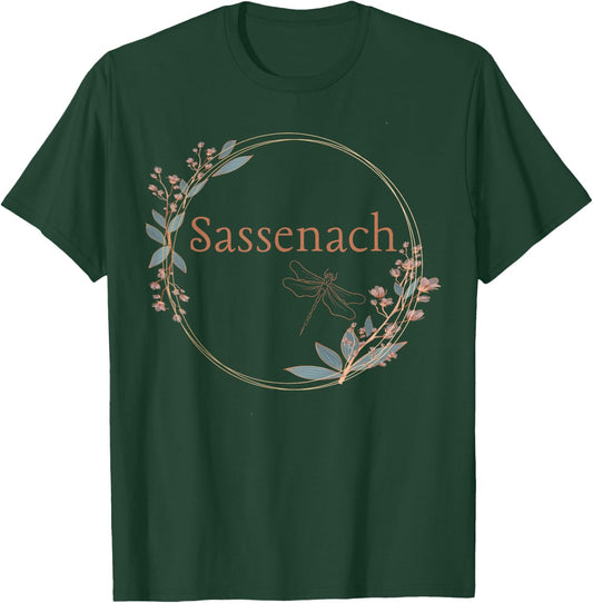 Sassenach Dragonfly Bohemian Wreath T-Shirt - T-Shirt | Forest