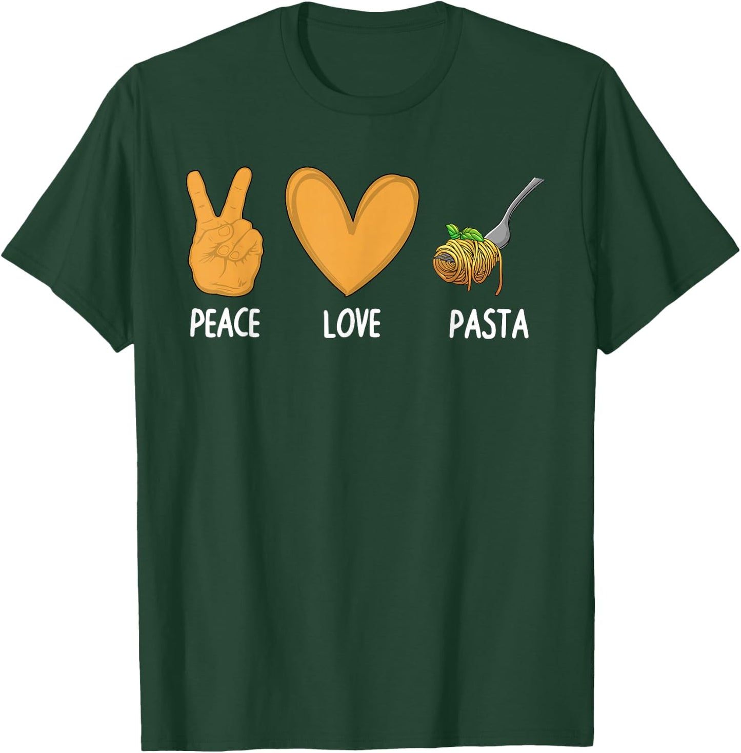 Funny Pasta Art Women Italian Food Italy Pasta Lover T-Shirt - T-Shirt | Forest