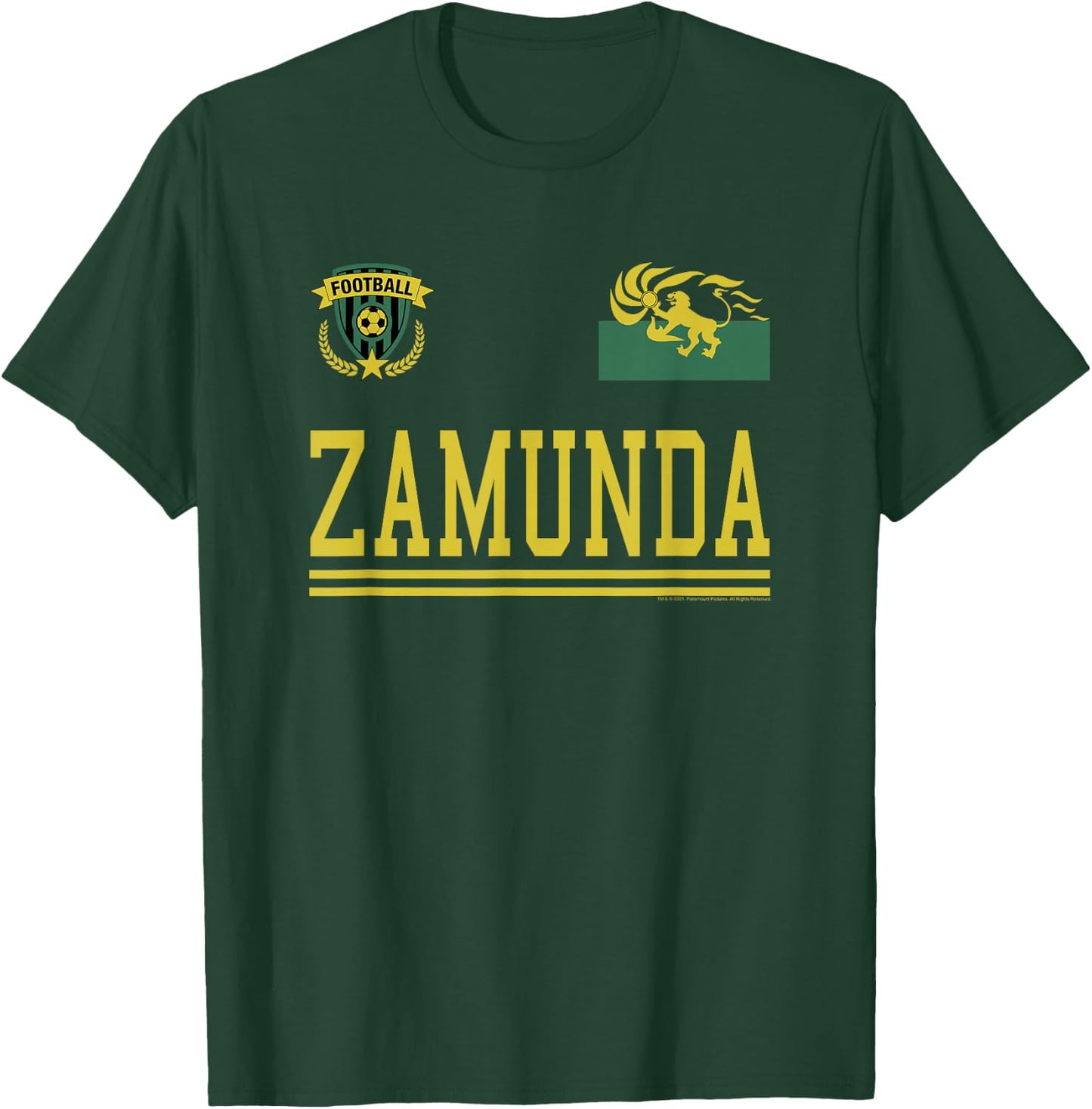 Coming to America Football Jersey T-Shirt - T-Shirt | Forest