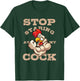 Chef Chef Staring Chicken Rooster Farmer Bird Gift T-Shirt - T-Shirt | Forest