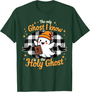 Halloween Christian The only Ghost I know is the Holy Ghost T-Shirt - T-Shirt | Forest
