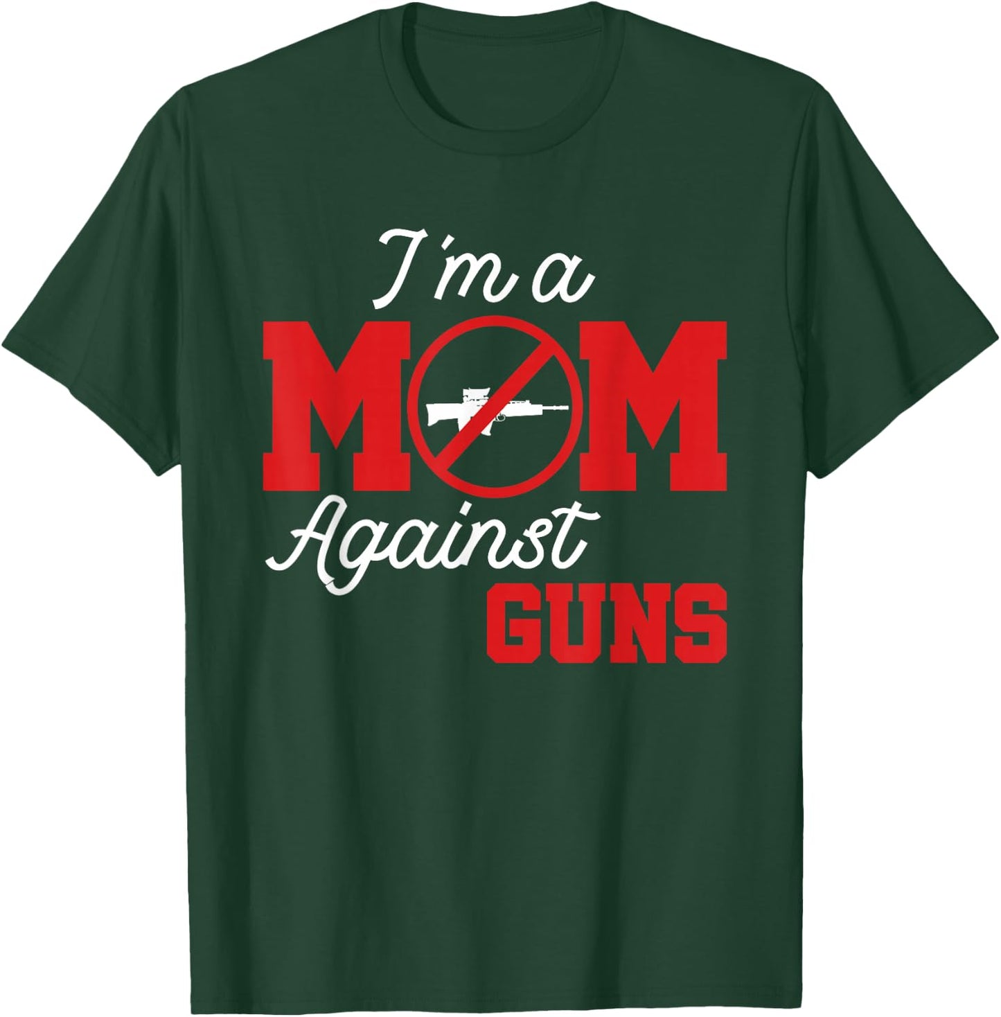Moms Against Guns No to Gun Violence T-Shirt - T-Shirt | Forest