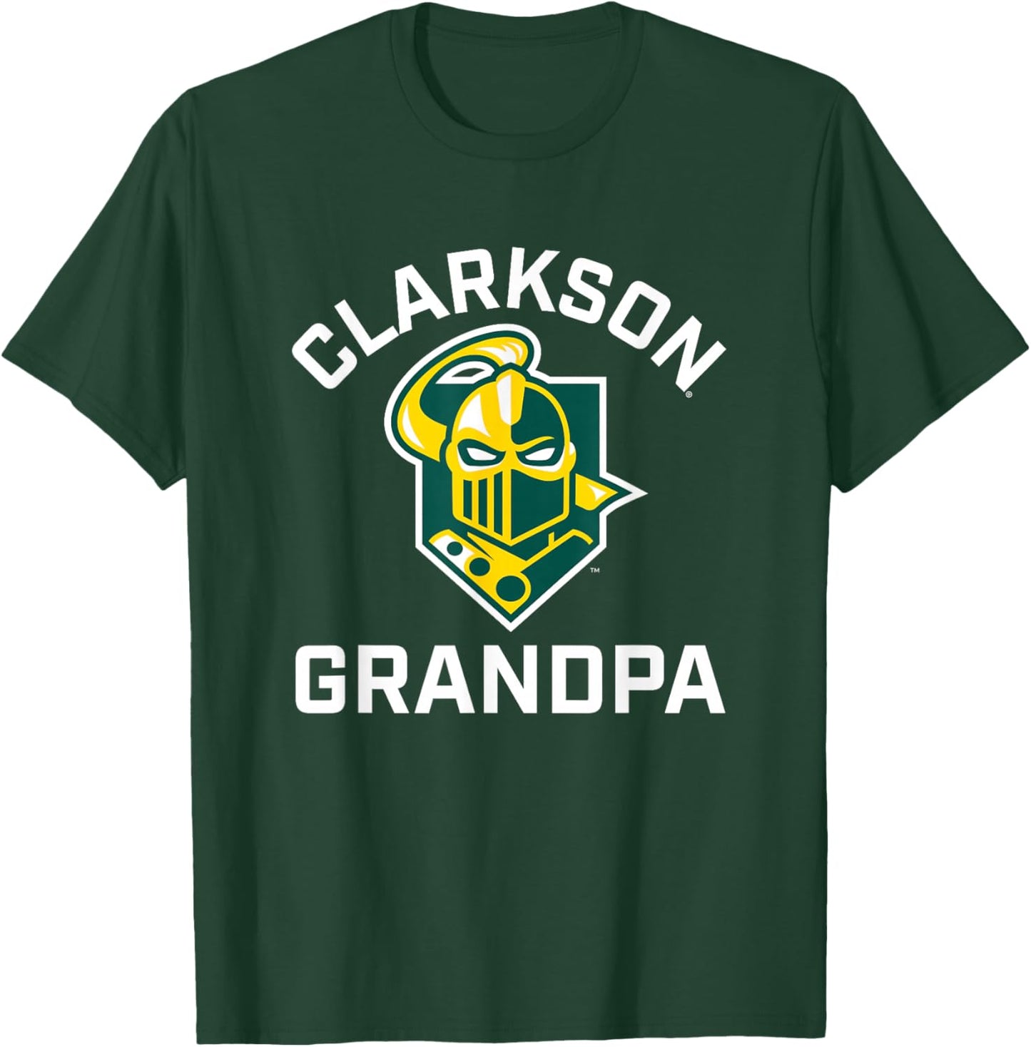 Clarkson University Golden Knights Arched Grandpa T-Shirt - T-Shirt | Forest