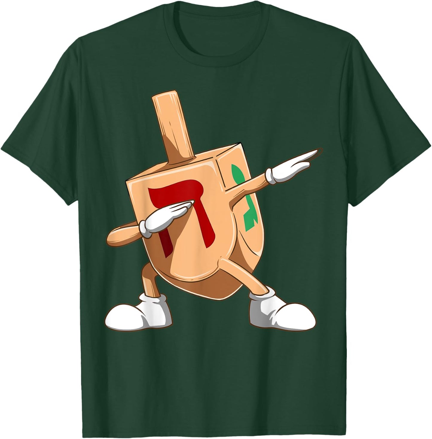 Dabbing Dreidel Funny Dreidel Jewish Hanukkah T-Shirt - T-Shirt | Forest