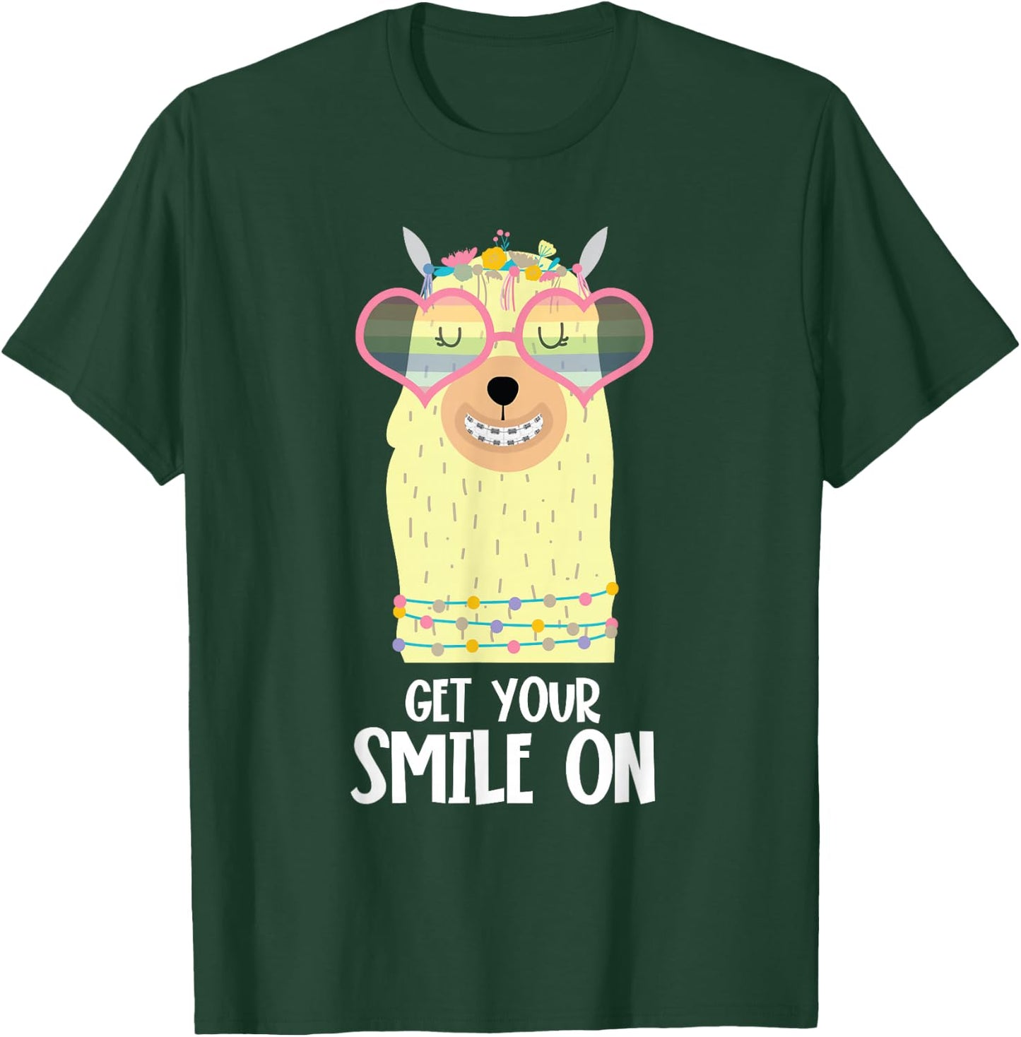 Orthodontist Animal Braces Boys Girls Kids Getting Braces T-Shirt - T-Shirt | Forest
