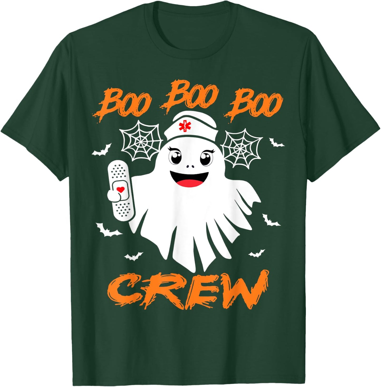 Boo Boo Crew Nurse Halloween Nurse T-Shirt - T-Shirt | Forest