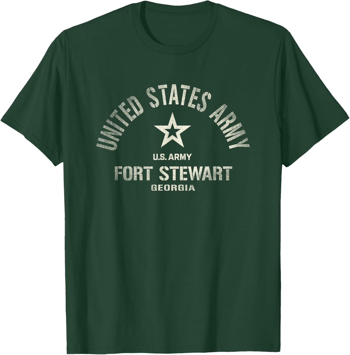 United States Army Military Fort Stewart Georgia Vintage T-Shirt - T-Shirt | Forest