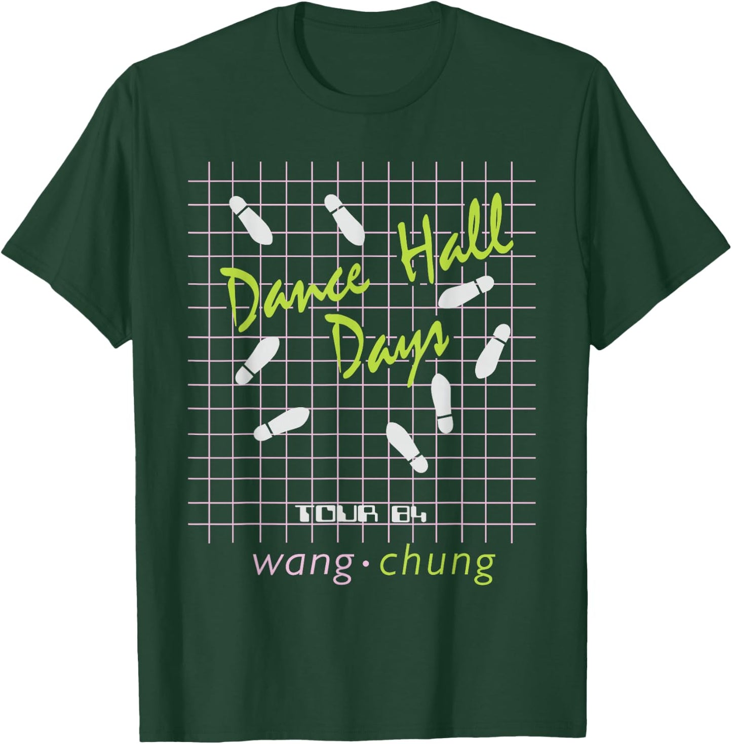Wang Chung Dance Hall Days - Have Fun Quiz on Back T-Shirt - T-Shirt | Forest