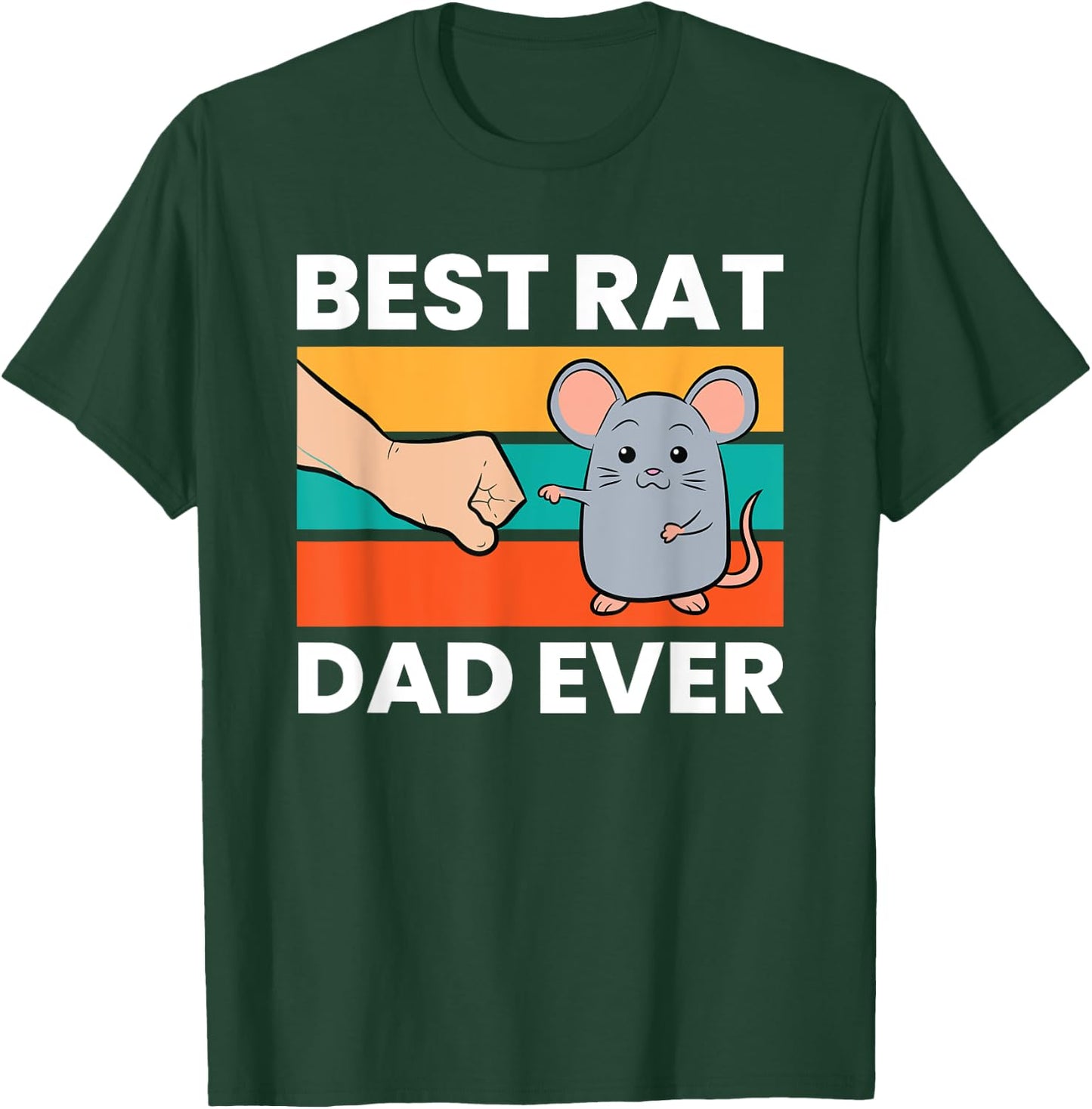 Love Rats Best Rat Dad Ever T-Shirt - T-Shirt | Forest