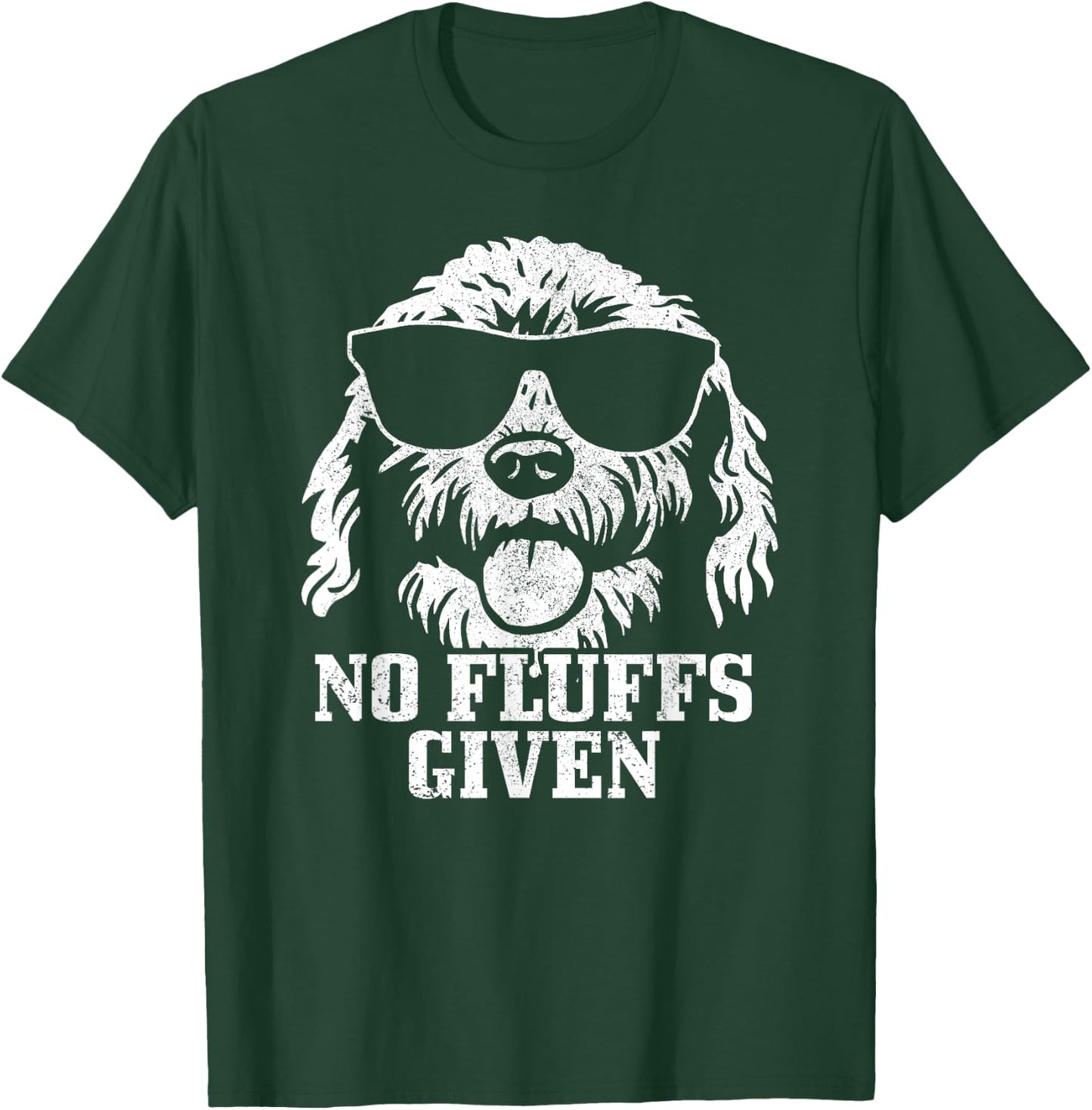 Goldendoodle Labradoodle No Fluffs The Dood Funny Doodle Dog Men Women Girls Kids T-Shirt - T-Shirt | Forest
